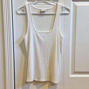 RicherPoorer White Ribbed Tank Top - Women's Large